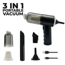 3-in-1 Rechargeable Vacuum Cleaner مكنسة كهربائية 3 في 1 قابلة لإعادة الشحن